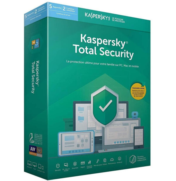 Prix Kaspersky Total Security 2019 (5 Postes / 1 An) -  - 
