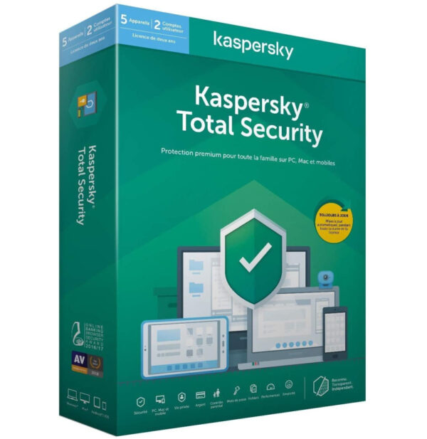 kaspersky total security 2020 5 postes 1 an kl19498befs 20mag