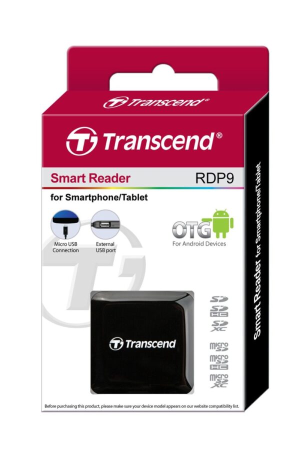 Prix Lecteur de cartes mémoire Transcend SD/microSD/port USB - Compatible avec les appareils Android OTG -  -  – Image 5