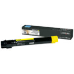 Lexmark X950/952/954 Jaune - Cartouche de toner d'origine (X950X2YG)