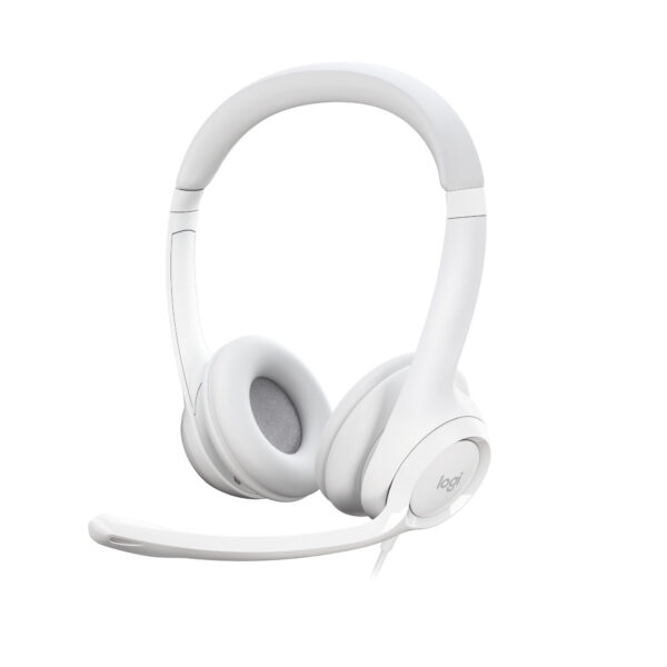 Logitech H390 Casque Avec fil Arceau Bureau/Centre d'appels USB Type-A Blanc (981-001286) – Image 2