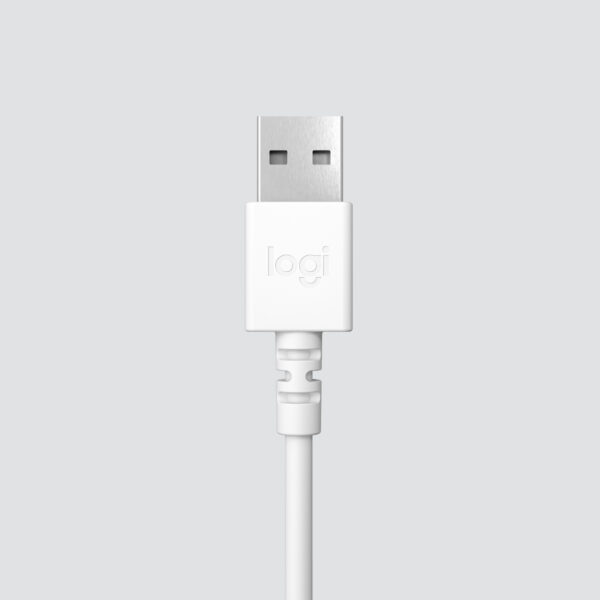 Logitech H390 Casque Avec fil Arceau Bureau/Centre d'appels USB Type-A Blanc (981-001286) – Image 6