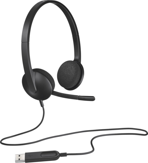 Casque Logitech H340 pour PC avec microphone anti-parasite - USB (981-000475) – Image 2