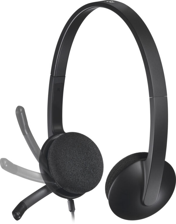 Casque Logitech H340 pour PC avec microphone anti-parasite - USB (981-000475) – Image 4