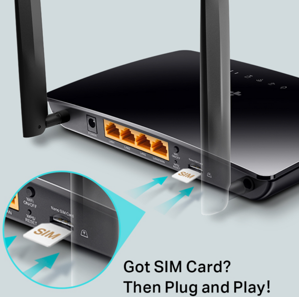 Modem / Routeur 4G LTE WiFi TP-Link Archer MR200 AC750 Mbps bi-bande (ARCHERMR200) – Image 4