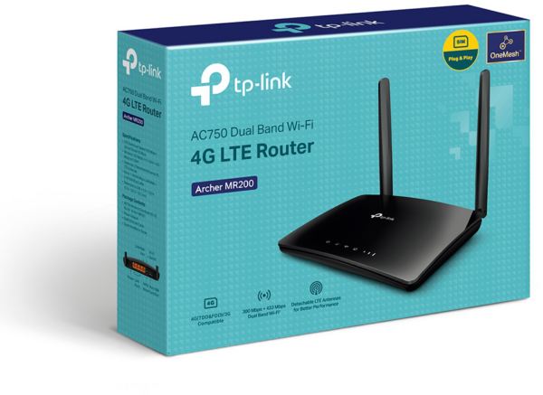 Modem / Routeur 4G LTE WiFi TP-Link Archer MR200 AC750 Mbps bi-bande (ARCHERMR200) – Image 9