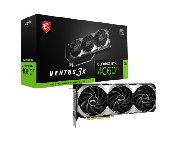 msi geforce rtx 4060 ti ventus 3x 16g oc carte graphique nvidia 16 go gddr6 geforce rtx 4060 ti ventus 3x 16g oc