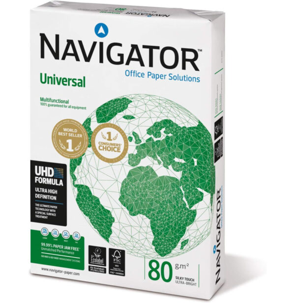 Prix Ramette de papier Navigator Universal NAVA480 Papier A4, 80 g/m² 5 flux (500 feuilles) -  68.00 -  68.00