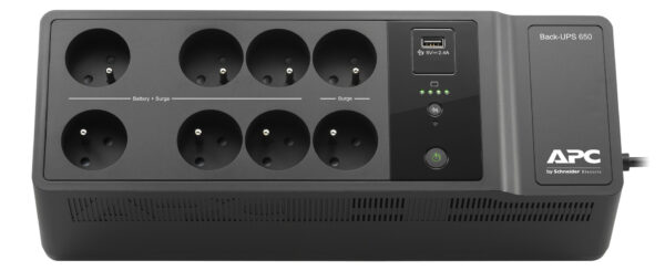 onduleur monophase off line apc back ups 650va 230v be650g2 fr