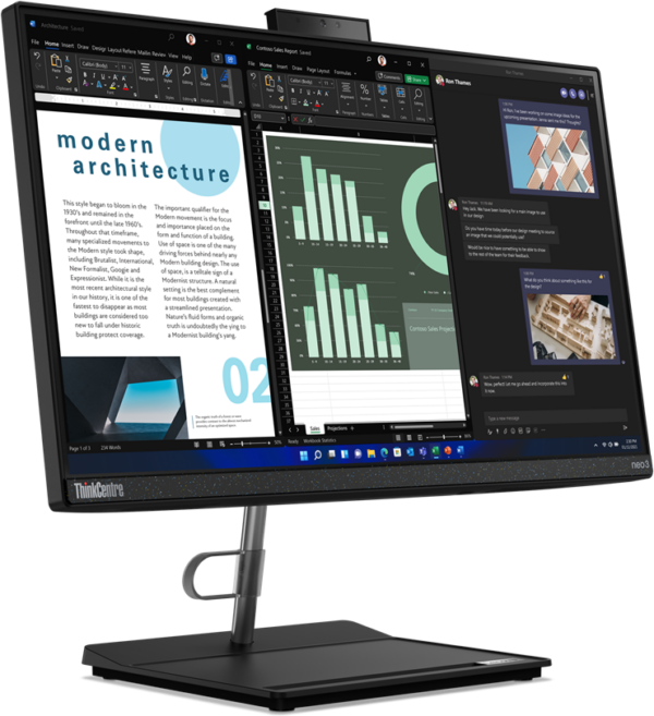 Ordinateur Tout-en-un Lenovo ThinkCentre neo 30a 22 Gen 4 (12K3000NFM) – Image 2