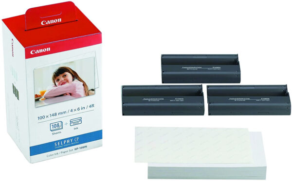 Prix Papier Photo Canon + encre KP-108IN - 108 tirages (3115B001AA) -  -  – Image 2