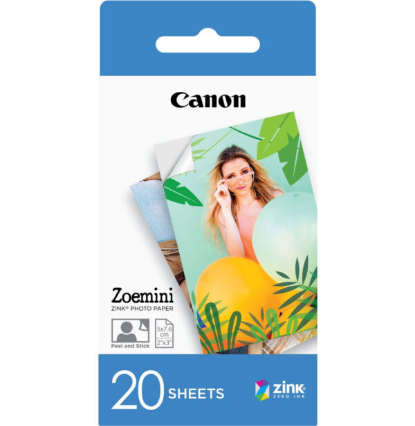 Prix Papier photo Canon ZINK™ 5 x 7,6 cm - Pack de 20 poses (3214C002AD) -  336.00 -  336.00