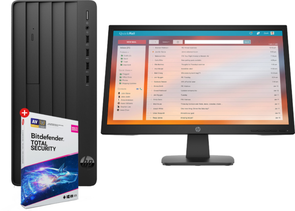 PC de bureau HP Pro Tour 290 G9 + Écran HP P22v 21.5" (6U6X1ES)