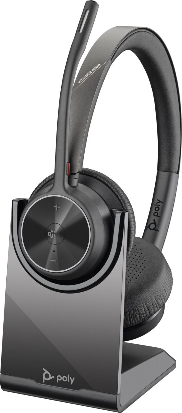 Prix POLY Micro-casque Voyager 4320-M certifié Microsoft Teams + dongle BT700 + base de chargement (77Z32AA) -  -  – Image 2