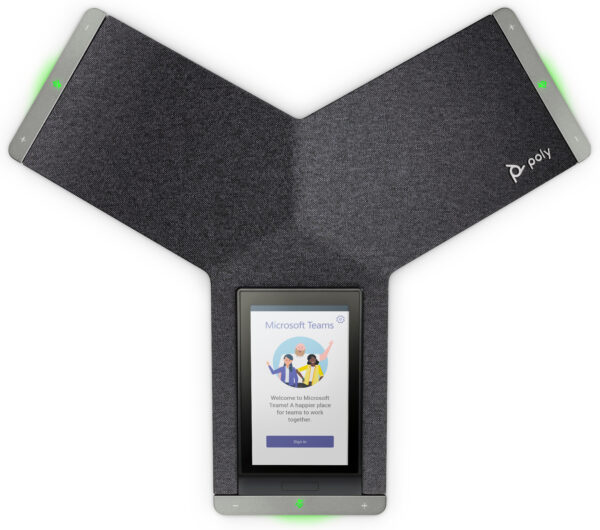 POLY Téléphone de conférence IP Trio C60 pour Microsoft Teams, radio complète et compatible PoE (849B6AA) – Image 11