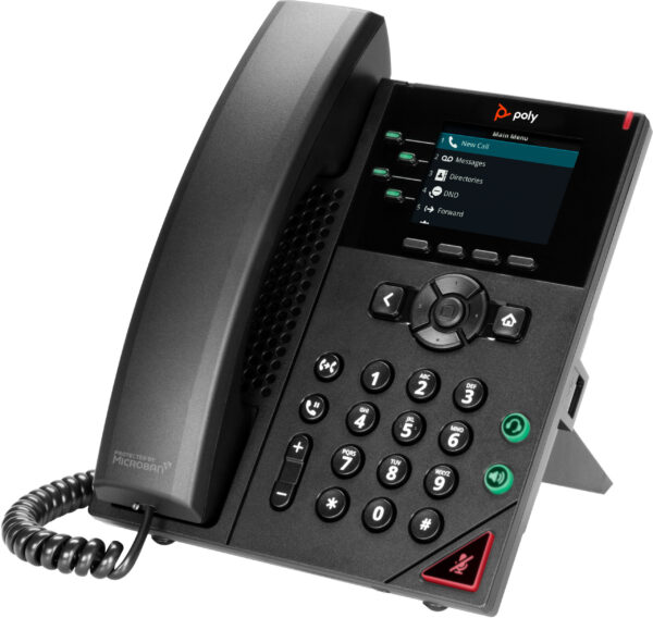 Prix POLY Téléphone IP VVX 250 à 4 lignes et compatible PoE Téléphone IP Poly VVX 250 à 4 lignes et compatible PoE (89B62AA) -  -  – Image 2