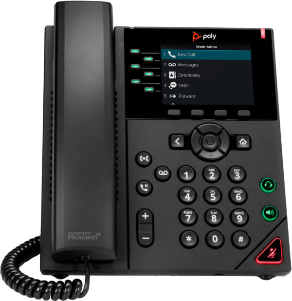 Prix POLY Téléphone IP VVX 350 à 6 lignes et compatible PoE Téléphone IP Poly VVX 350 à 6 lignes et compatible PoE (89B68AA) -  - 