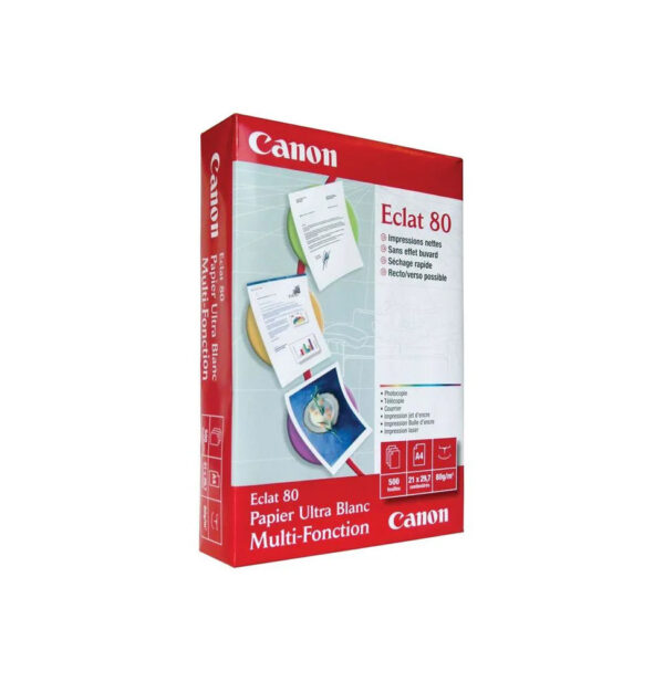 Ramette papier Canon Eclat 80 - 500 feuilles A4 de 80g/m² (0255V273)