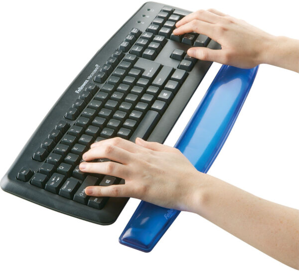 Prix Repose-poignets clavier Fellowes Gel Crystal™ Bleu (9113709) -  -  – Image 2