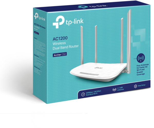 Routeur TP-Link Archer C50 AC1200 Wi-Fi double bande 300Mbps (ARCHERC50) – Image 3