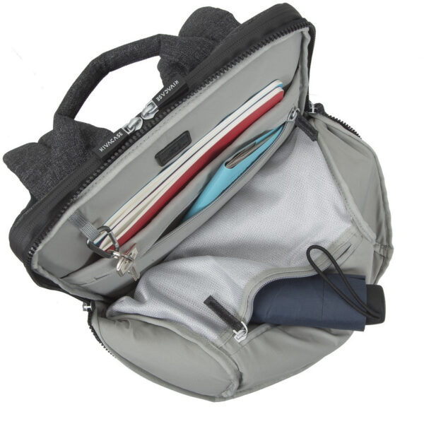 Sac à dos Rivacase 8861 Noir mélange pour ordinateurs portables 15,6" (8861 black) – Image 5