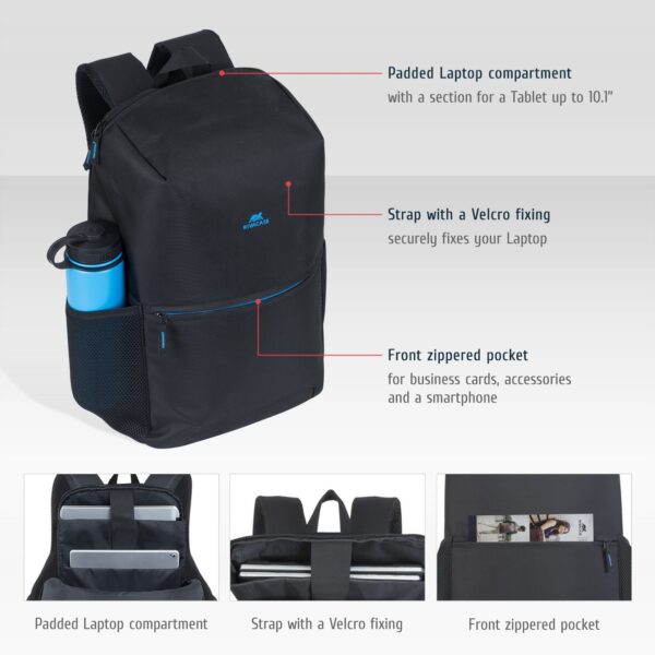 sac a dos rivacase regent 8067 pour ordinateurs portables 156 9
