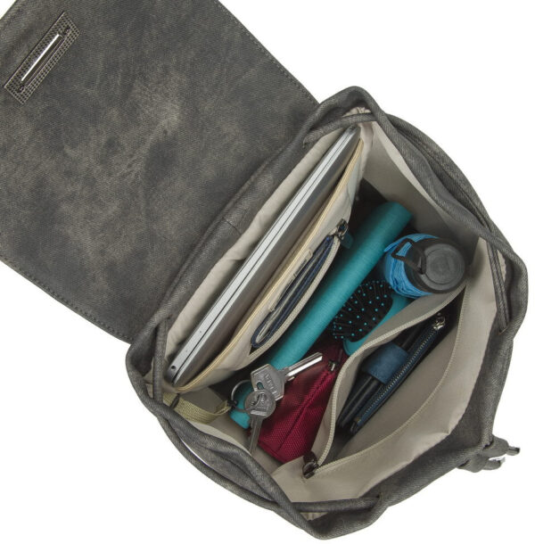 sac a dos rivacase vagar 8912 gris pour macbook 12 et tablette 10 12 8912 grey 6