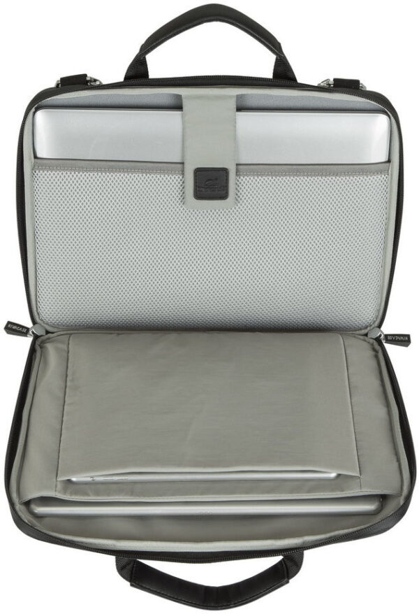 sacoche rivacase lantau 8823 black melange pour macbook pro et ultrabook 133 8823 black melange 5