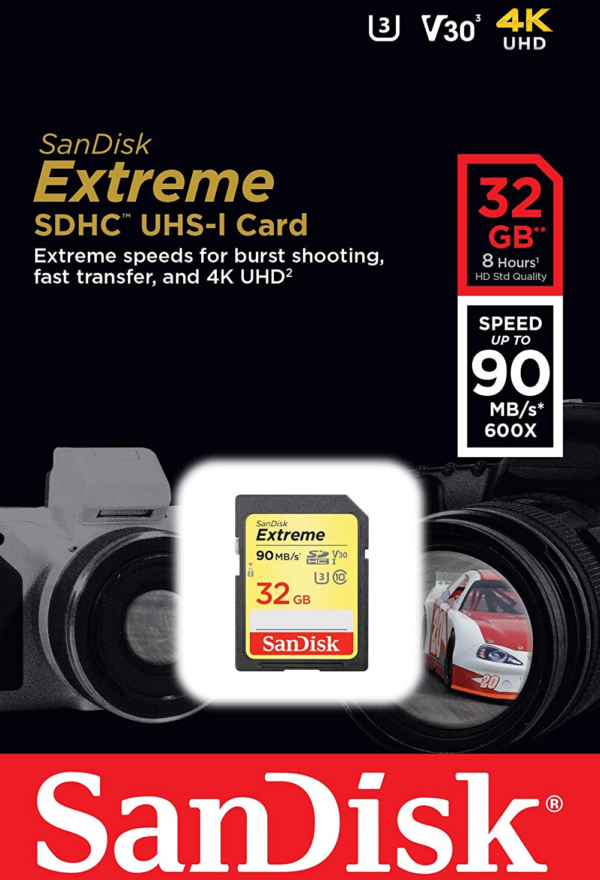SanDisk Extreme SDHC UHS-I Card 32 Go (SDSDXVE-032GNCIN) – Image 4