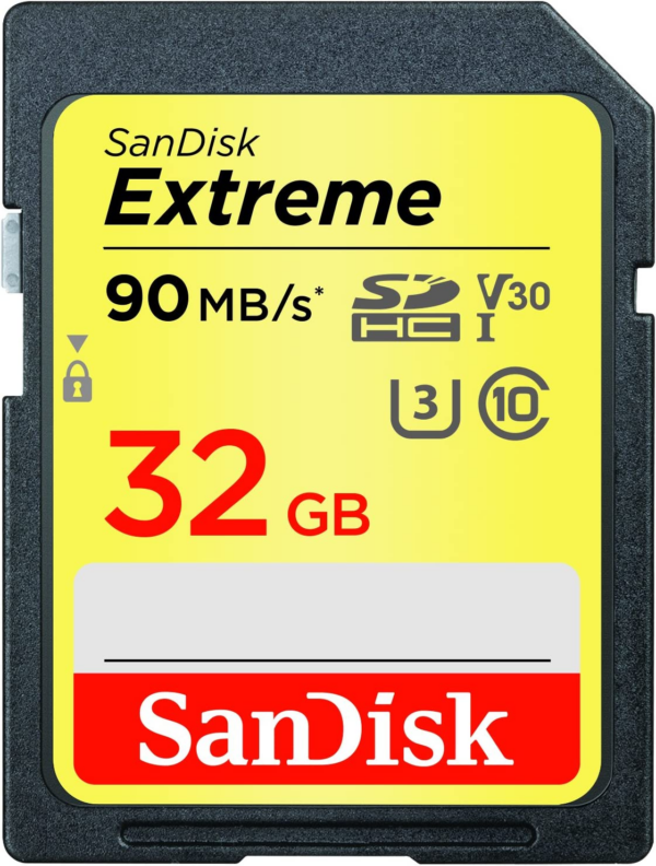SanDisk Extreme SDHC UHS-I Card 32 Go (SDSDXVE-032GNCIN)