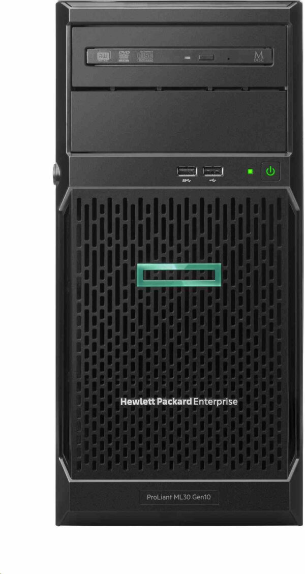 Serveur HPE ProLiant ML30 Gen10 Plus E-2124 2.8 GHz, 4 cœurs monoprocesseur 16 Go-U, 4 disques, alimentation 350 W (P44718-421)