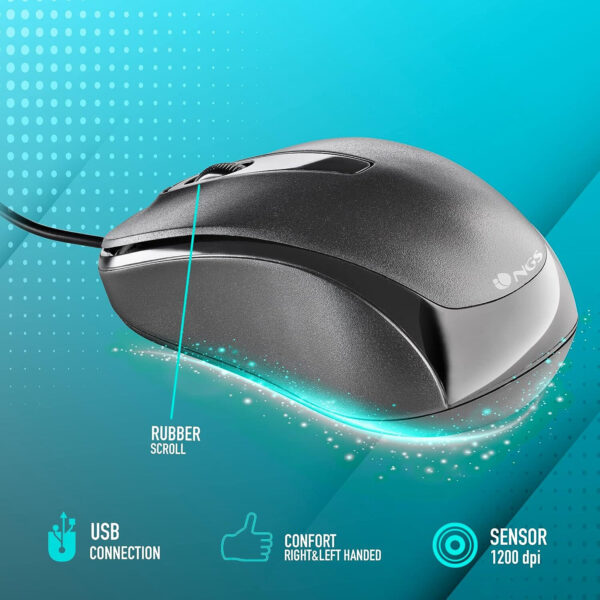 Souris filaire NGS 12000 DPI (EASYDELTA) – Image 4