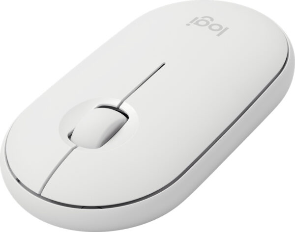 Prix Souris sans fil Bluetooth Logitech Pebble M350 Blanc cassé (910-005716) -  265.00 -  265.00 – Image 2