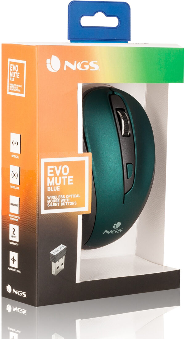 Prix Souris sans fil NGS Evo Mute Bleue (EVOMUTEBLUE) -  77.00 -  77.00 – Image 6