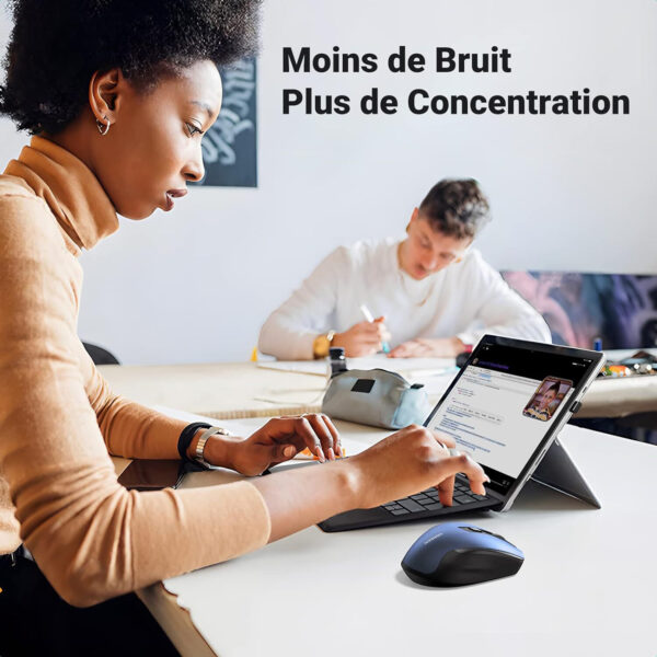 Souris sans fil Ugreen Design Ergonomique 2.4 - Blue (15064) – Image 7