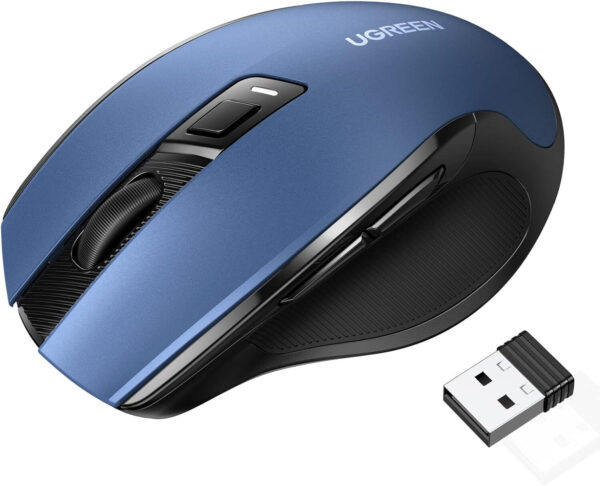 Souris sans fil Ugreen Design Ergonomique 2.4 - Blue (15064)