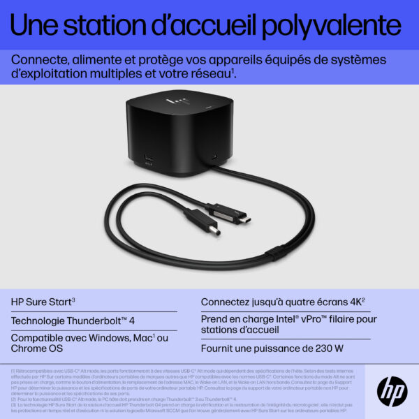 station daccueil hp thunderbolt 280 w g4 avec cable combo 4j0g4aa 7 scaled
