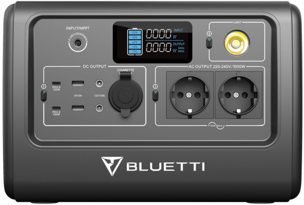 station dalimentation portable bluetti poweroak eb70 1000w 716wh eb70 eu gy bl 00