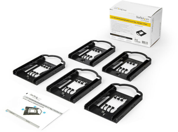 Prix Support de Montage 2.5 SSD/HDD pour Baie de Lecteur 3.5 - 5 Pack - Sans Outil - Kit de Montage de Disque Dur (BRACKET125PTP) -  -  – Image 6