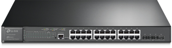 Prix Switch administrable TP-Link TL-SG3428XMP JetStream 24 ports PoE+ Gigabit et 4 ports 10GE SFP+ L2+ -  7392.00 -  7392.00