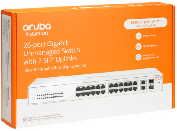 Switch Aruba Instant On 1430 26G 2SFP (R8R50A) – Image 2