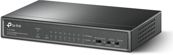 Switch de bureau TP-Link TL-SF1009P 9 ports 10/100 Mbps avec PoE + 8 ports – Image 2