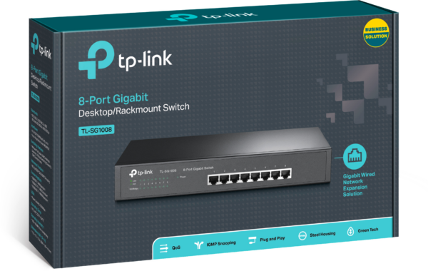 Switch de bureau TP-Link TL-SG1008 Gigabit 8 ports – Image 2