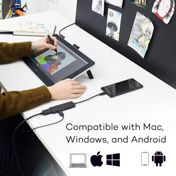 Écran interactif à stylet Wacom One 13 DTC133 - Tablette Graphique avec écran 13,3" – Image 7