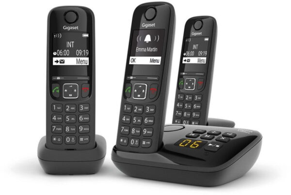 Prix Téléphone sans fil Gigaset AS690A Trio DECT - Noir (4250366854717) -  1130.00 -  1130.00 – Image 2