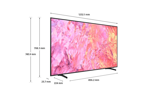 Téléviseur Samsung 55" Q60C QLED 4K Série 6 + Récepteur intégré (QA55Q60CAUXMV) – Image 6