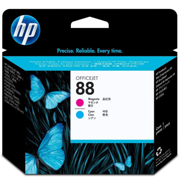 Tête d’impression magenta et cyan HP 88 Officejet (C9382A)