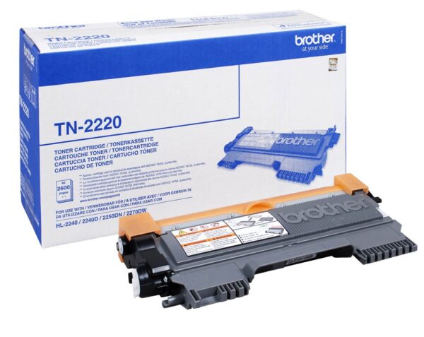 Brother TN-2220 Noir - Toner grande capacité Brother d'origine (TN2220)