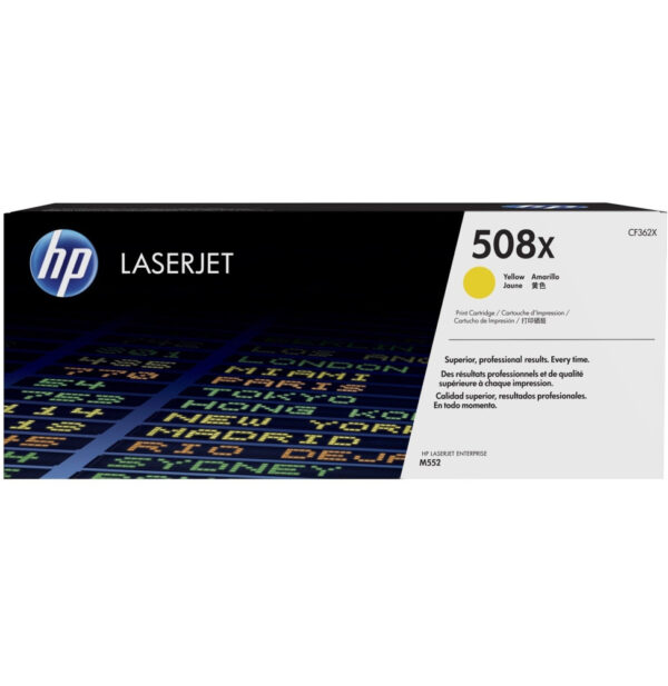 Prix HP 508X Jaune (CF362X) - Toner grande capacité HP LaserJet d'origine -  6973.00 -  6973.00