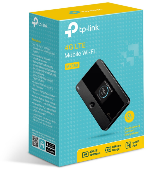 TP-Link Modem 150Mbps 4G LTE-Advanced Mobile Wi-Fi (M7350) – Image 6